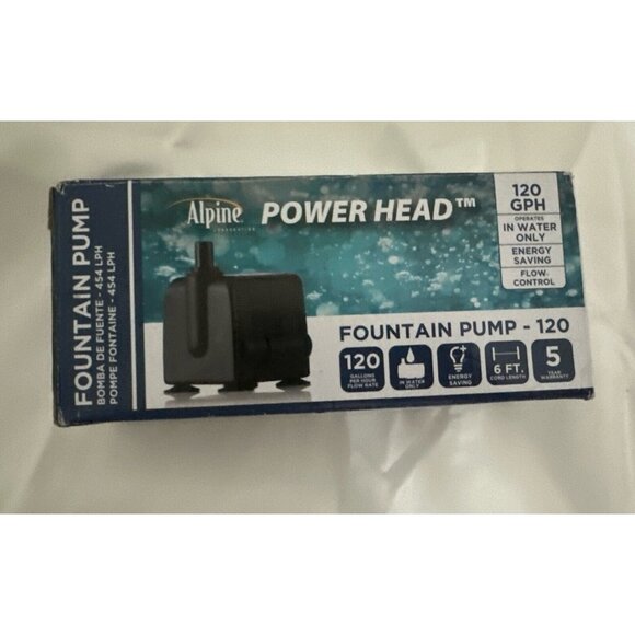 Alpine Power Head Statuary Pump 120 GPH Fountain Pump - Picture 1 of 6